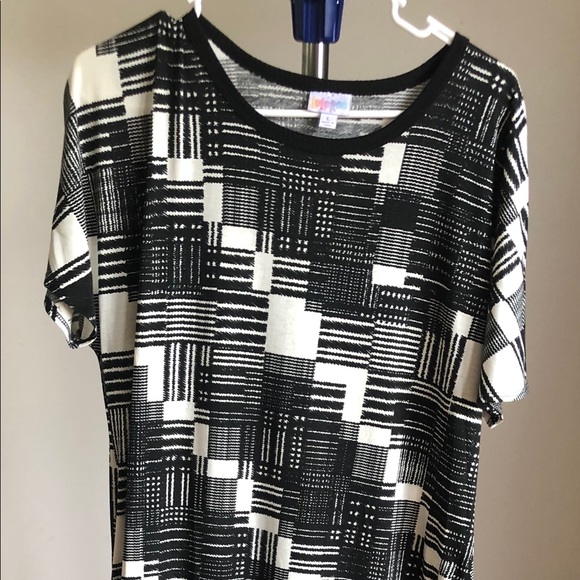 LulaRoe Maria maxi dress Black & White - Picture 1 of 4